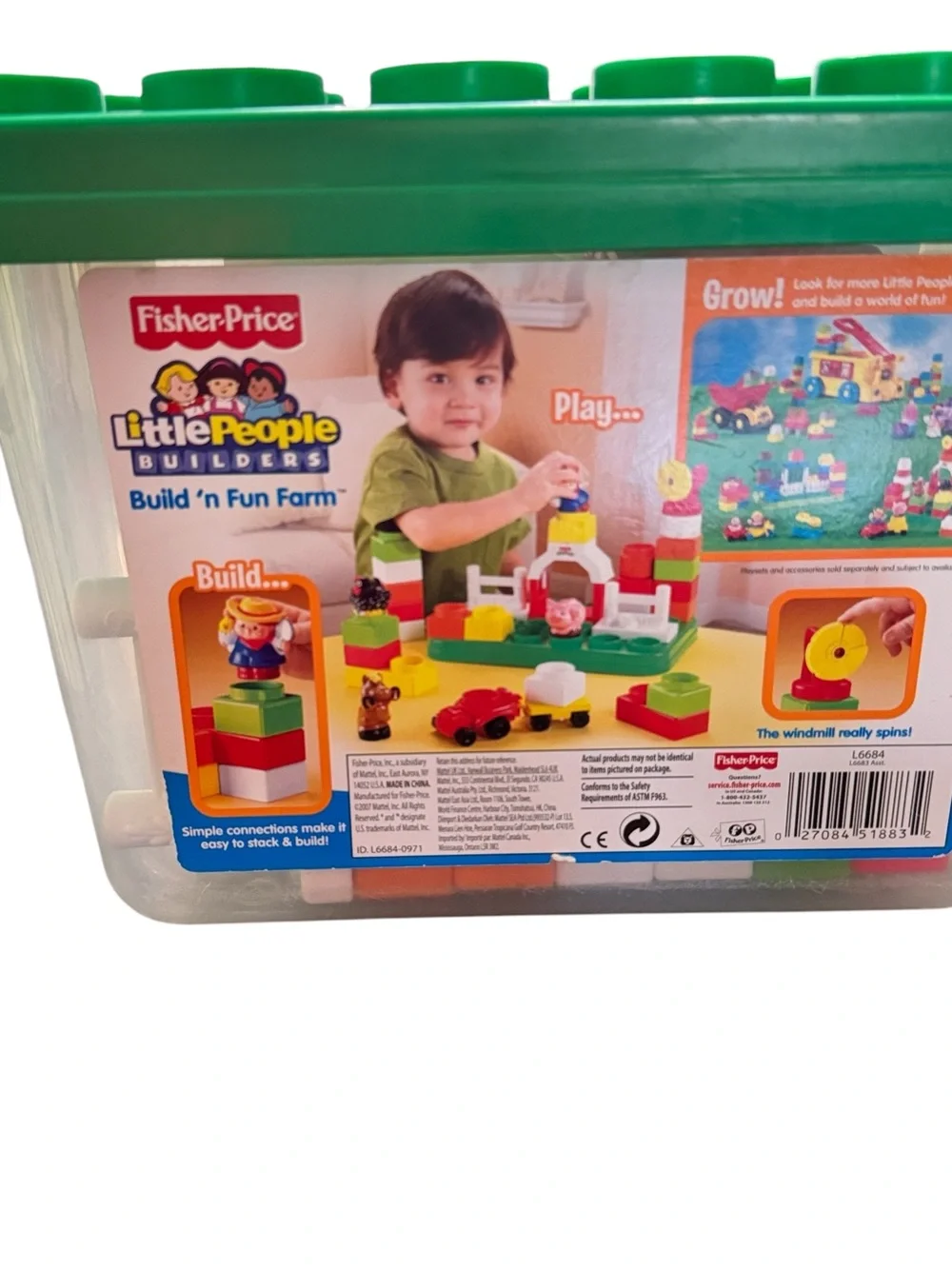 Fisher-Price Little People Builders Set — Green, Red, Yellow & Orange